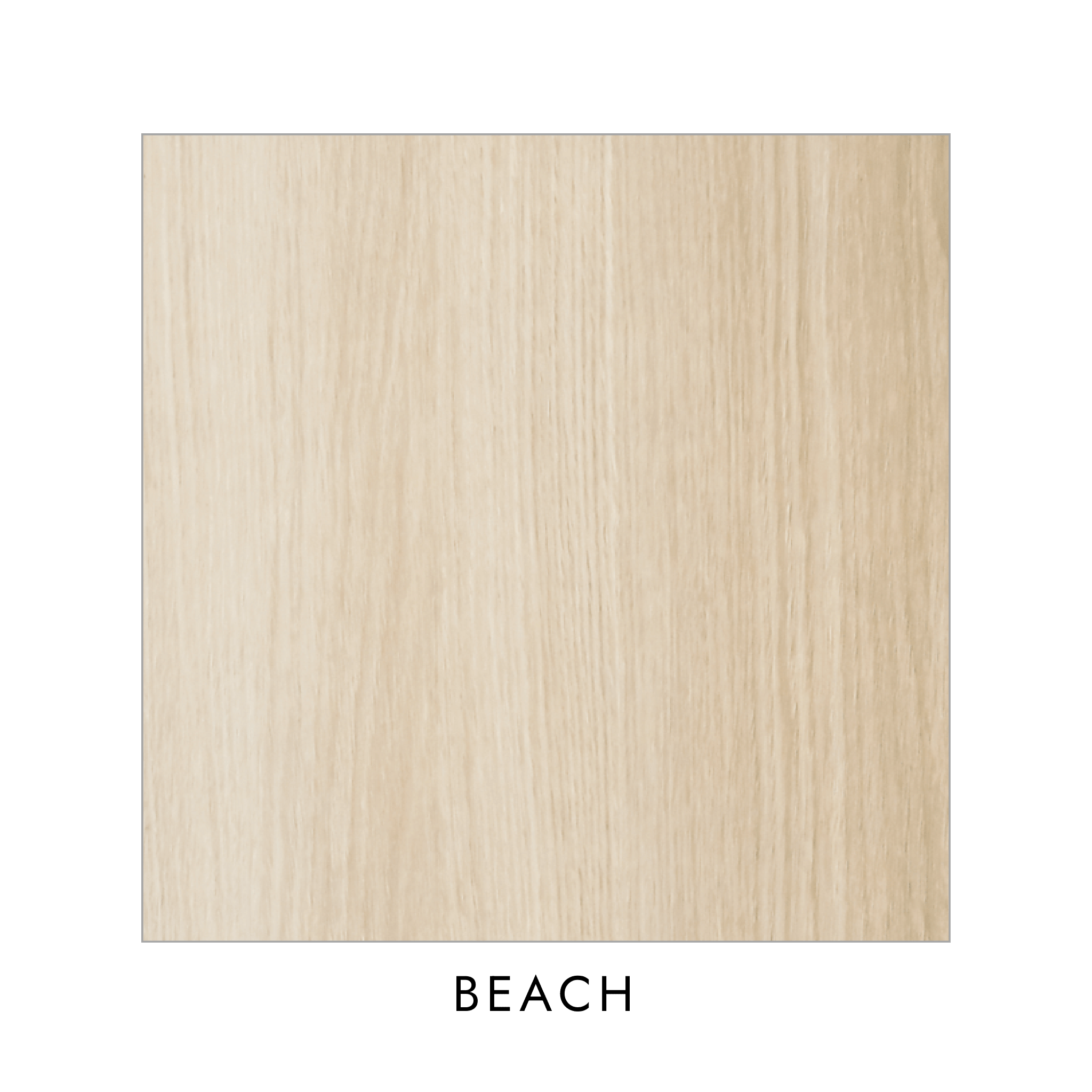 A small sample piece of Timberline laminate with a wood-like beach finish.