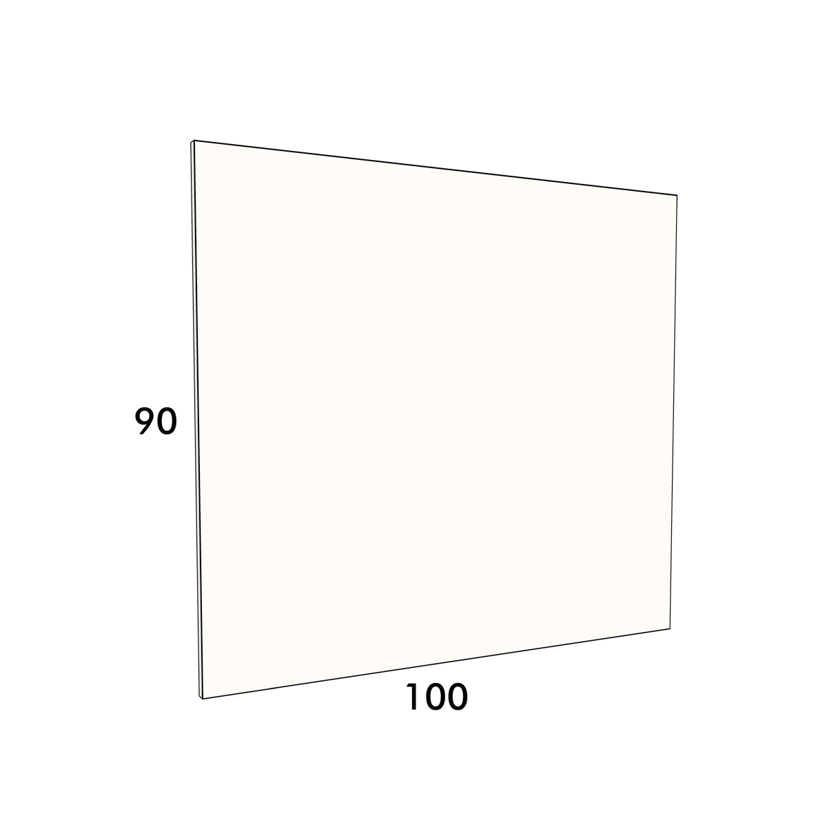 100cm wide, 90cm high cover panel to fit an IKEA Metod kitchen cabinet
