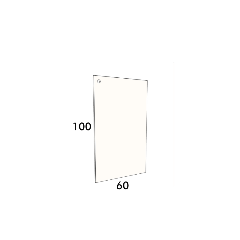 60cm wide, 100cm high cupboard door to fit an IKEA Metod kitchen cabinet