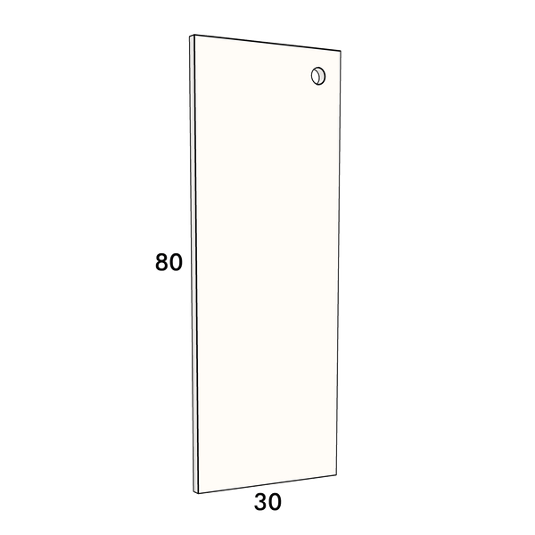 30cm wide, 80cm high cupboard door to fit an IKEA Metod kitchen cabinet