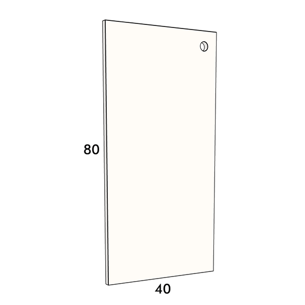 40cm wide, 80cm high cupboard door to fit an IKEA Metod kitchen cabinet