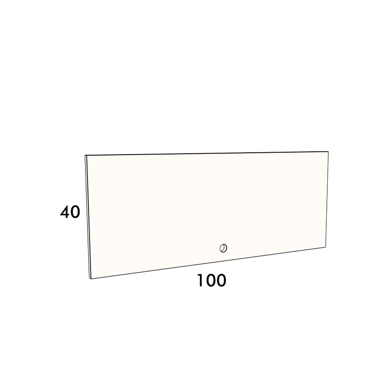 100cm wide, 40cm high cupboard door to fit an IKEA Metod kitchen cabinet