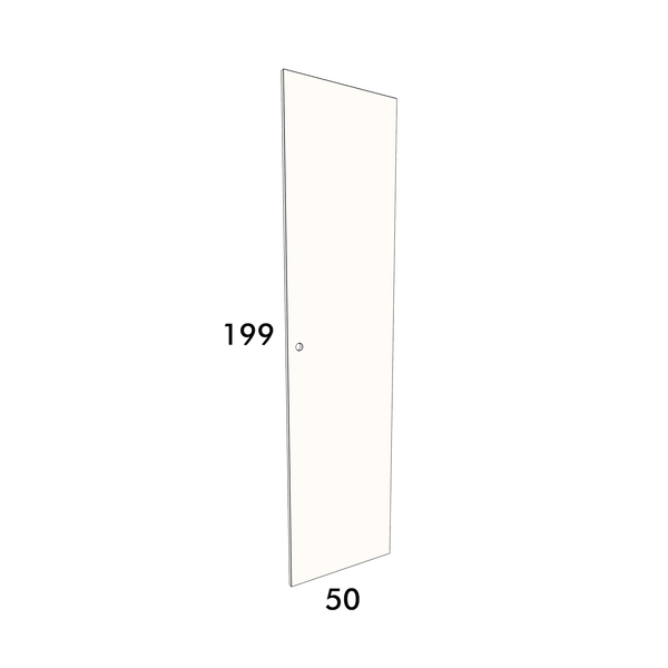 50cm wide, 199cm high cupboard door to fit an IKEA Pax wardrobe