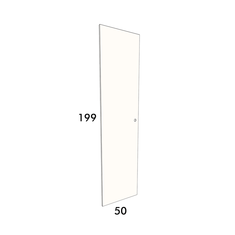 50cm wide, 199cm high cupboard door to fit an IKEA Pax wardrobe