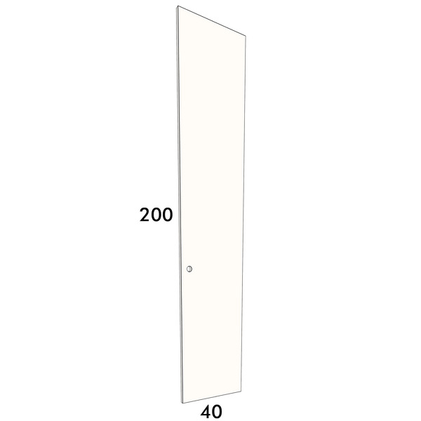 40cm wide, 200cm high cupboard door to fit an IKEA Metod kitchen cabinet