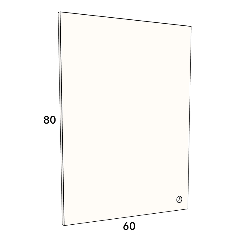 60cm wide, 80cm high cupboard door to fit an IKEA Metod kitchen cabinet