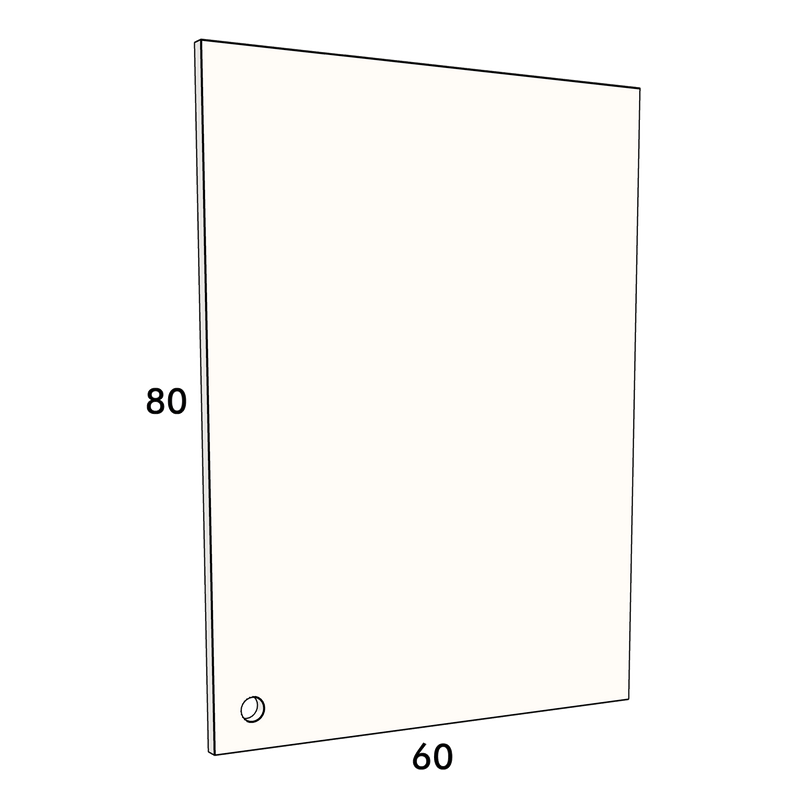 60cm wide, 80cm high cupboard door to fit an IKEA Metod kitchen cabinet