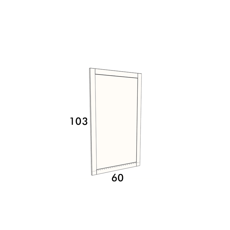 60cm wide, 103cm high cupboard door to fit an IKEA Metod kitchen cabinet