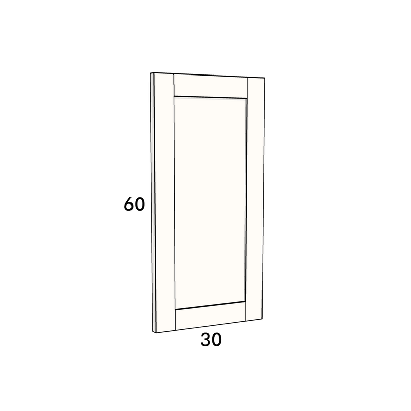 30cm wide, 60cm high cupboard door to fit an IKEA Metod kitchen cabinet