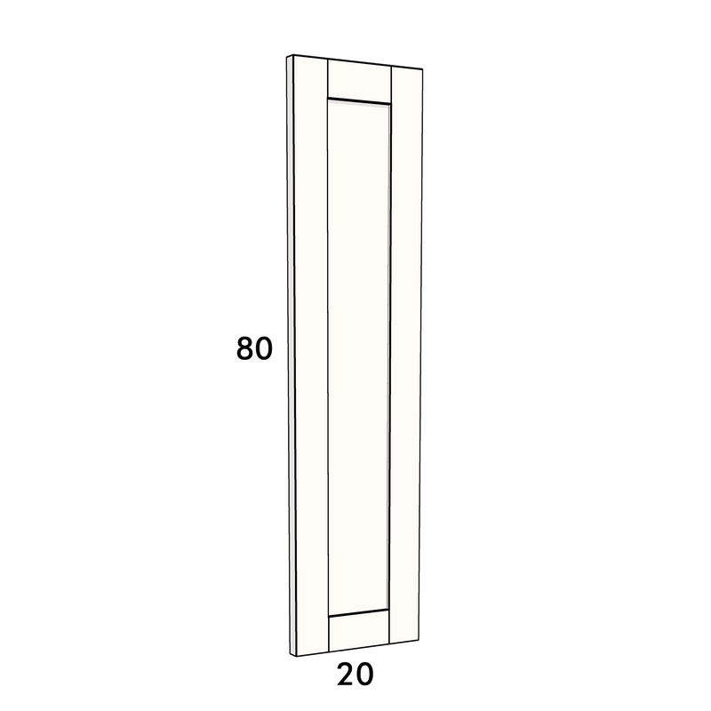 20cm wide, 80cm high drawer front to fit an IKEA Metod kitchen cabinet