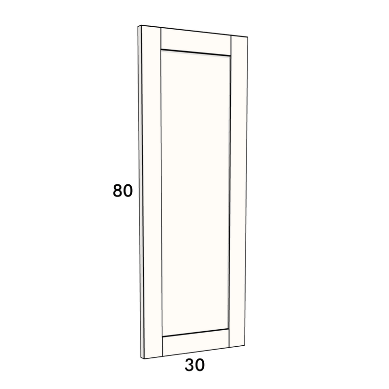 30cm wide, 80cm high cupboard door to fit an IKEA Metod kitchen cabinet