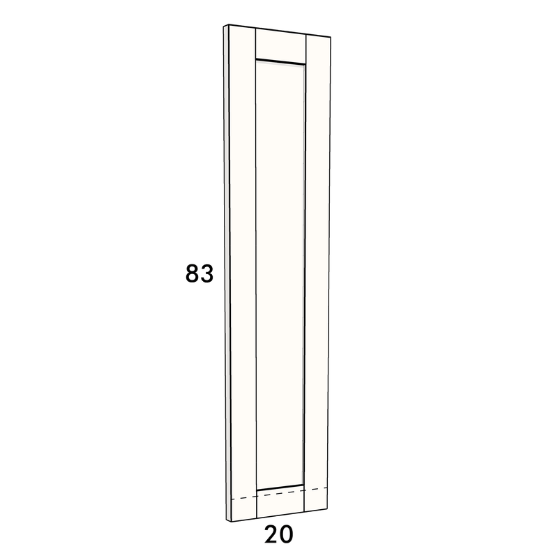 20cm wide, 83cm high cupboard door to fit an IKEA Metod kitchen cabinet