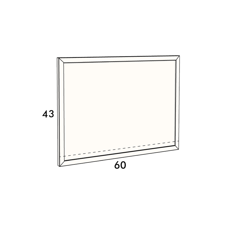 60cm wide, 43cm high cupboard door to fit an IKEA Metod kitchen cabinet