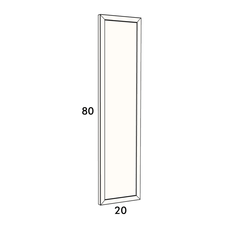 20cm wide, 80cm high drawer front to fit an IKEA Metod kitchen cabinet