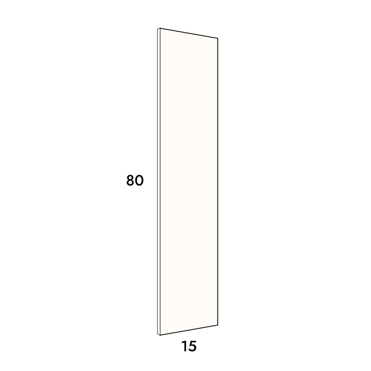 15cm wide, 80cm high filler panel to fit an IKEA Metod kitchen cabinet