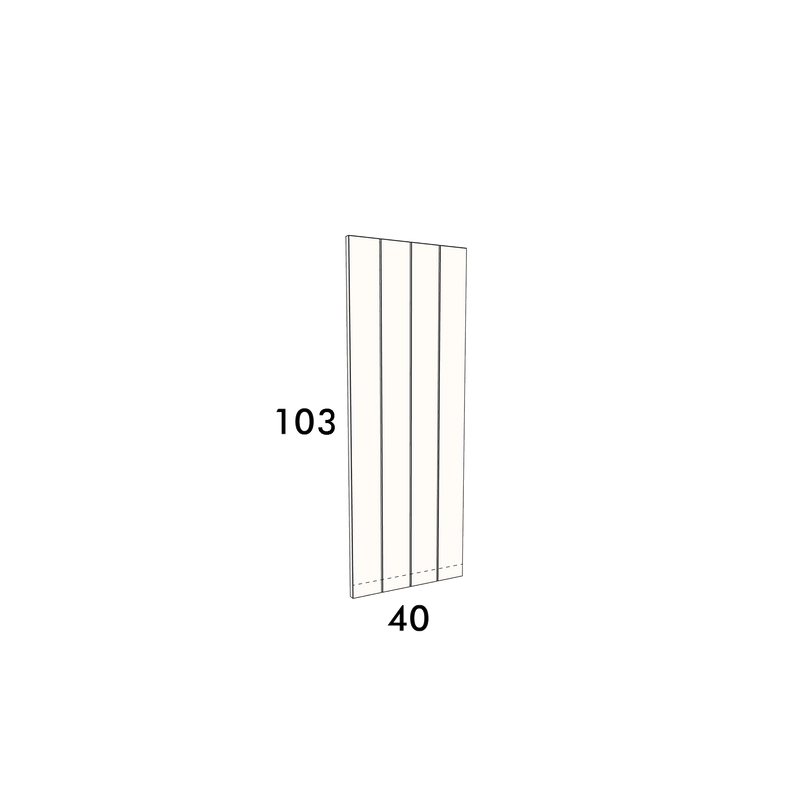 40cm wide, 103cm high cupboard door to fit an IKEA Metod kitchen cabinet