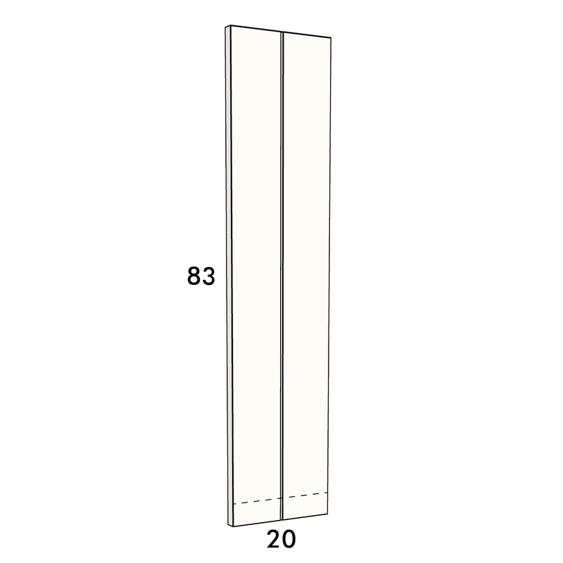 20cm wide, 83cm high cupboard door to fit an IKEA Metod kitchen cabinet