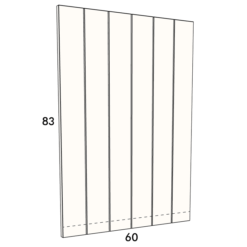 60cm wide, 83cm high cupboard door to fit an IKEA Metod kitchen cabinet