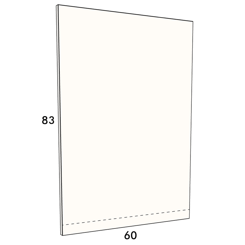 60cm wide, 83cm high cupboard door to fit an IKEA Metod kitchen cabinet