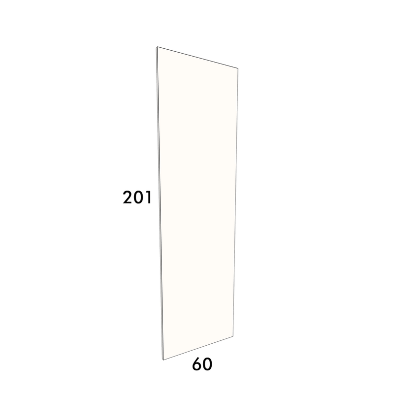 60cm wide, 201cm high cover panel to fit an IKEA Pax wardrobe