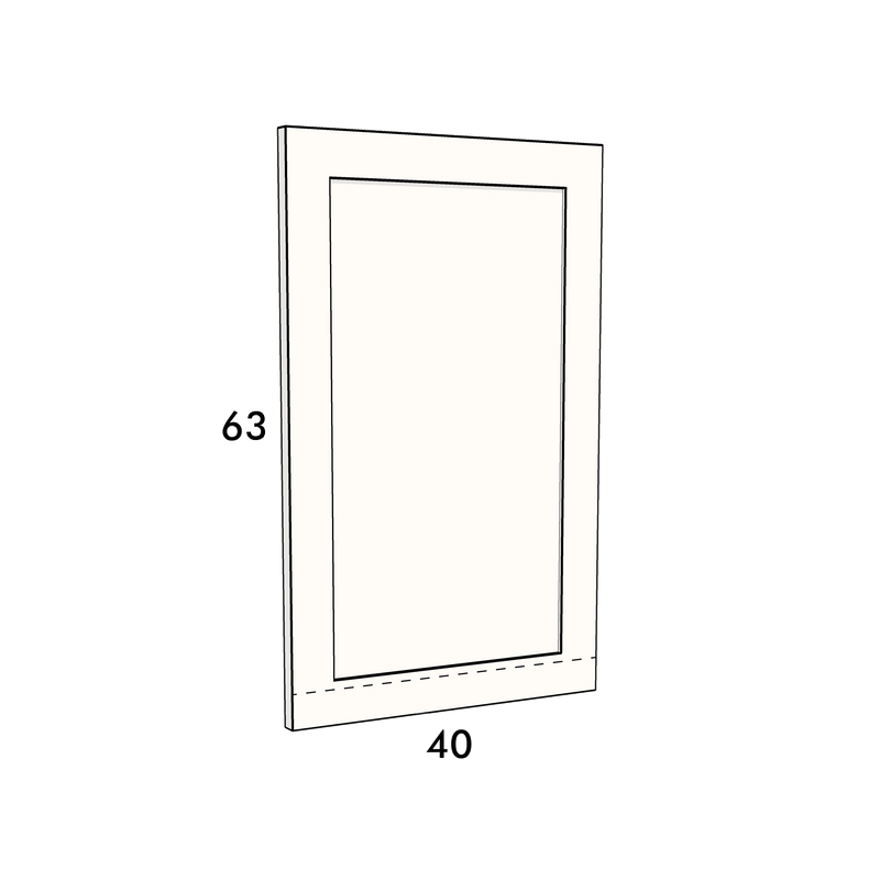 40cm wide, 63cm high cupboard door to fit an IKEA Metod kitchen cabinet