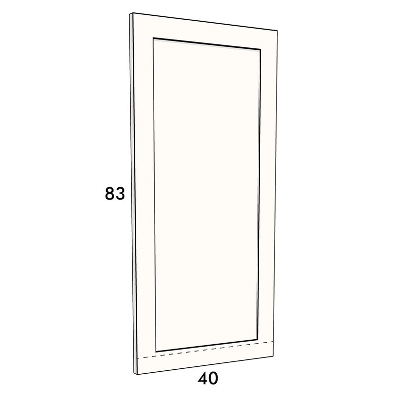 40cm wide, 83cm high cupboard door to fit an IKEA Metod kitchen cabinet