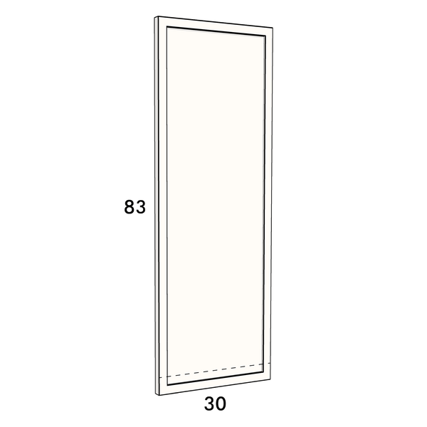 30cm wide, 83cm high cupboard door to fit an IKEA Metod kitchen cabinet