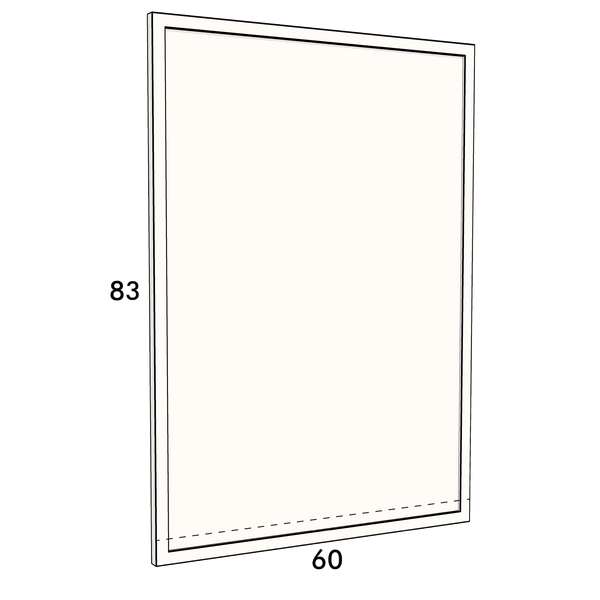 60cm wide, 83cm high cupboard door to fit an IKEA Metod kitchen cabinet