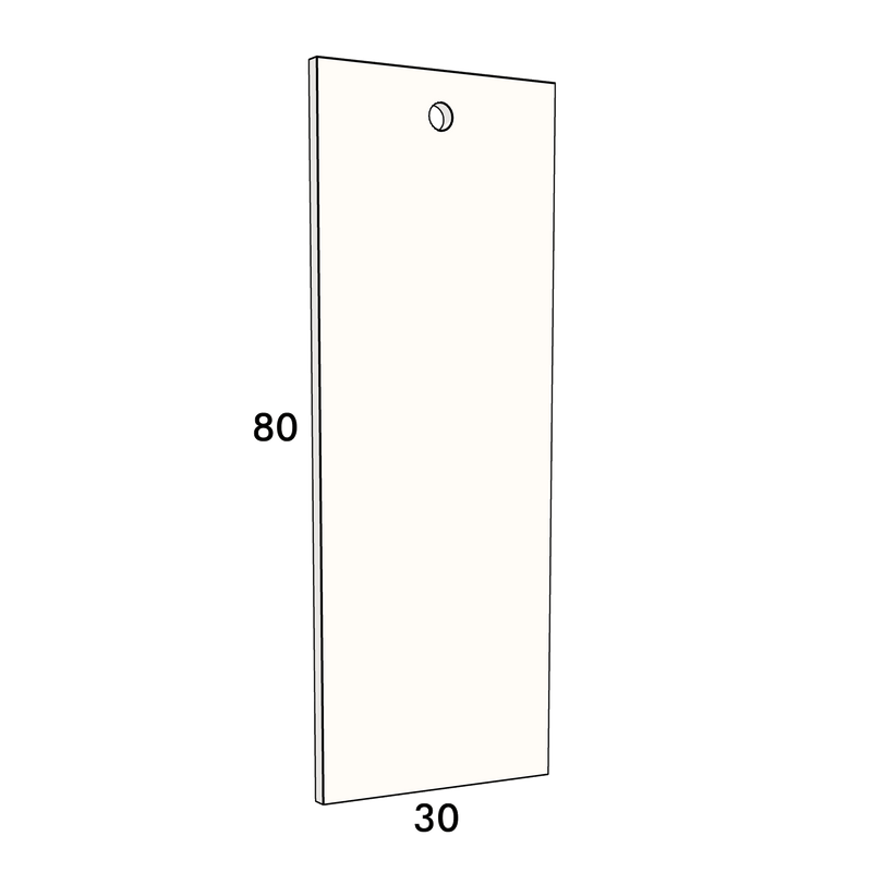 30cm wide, 80cm high drawer front to fit an IKEA Metod kitchen cabinet
