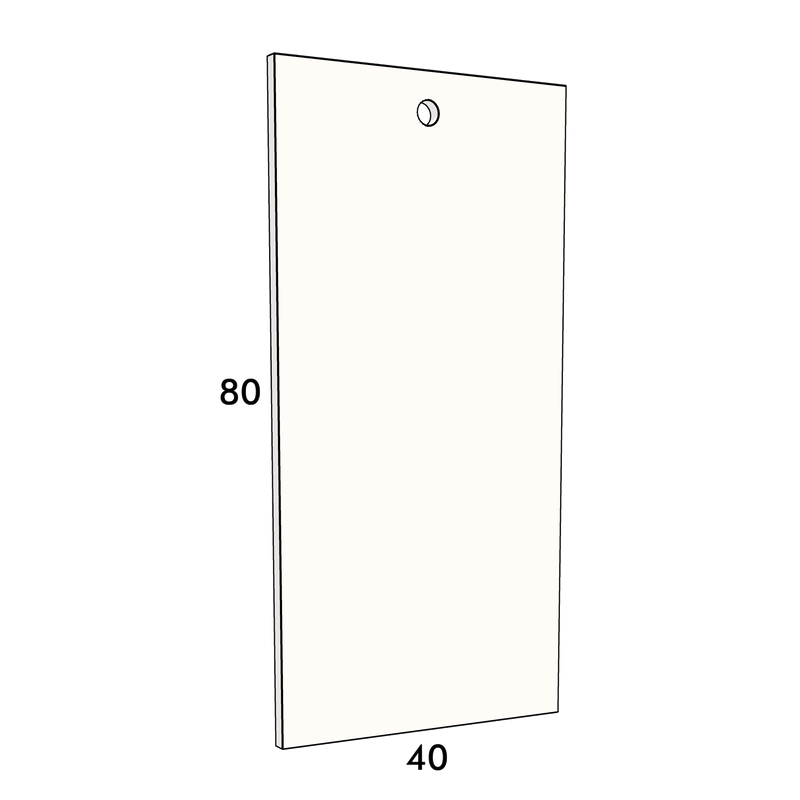 40cm wide, 80cm high drawer front to fit an IKEA Metod kitchen cabinet
