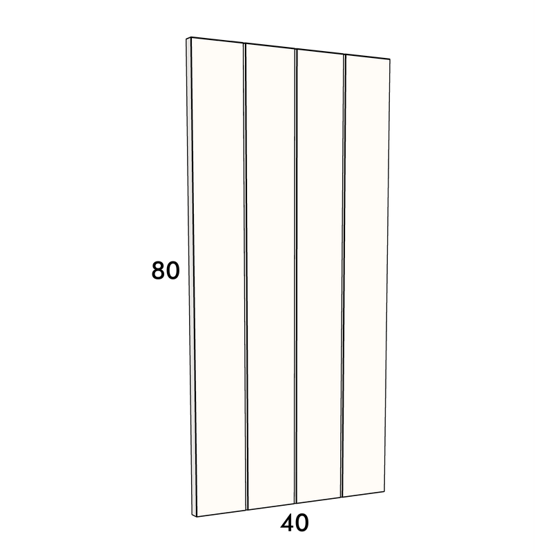 40cm wide, 80cm high cupboard door to fit an IKEA Metod kitchen cabinet