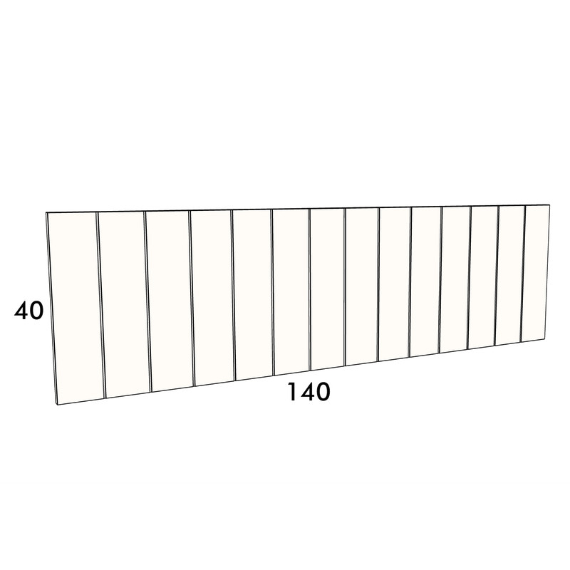 140cm wide, 40cm high cupboard door to fit an IKEA Metod kitchen cabinet