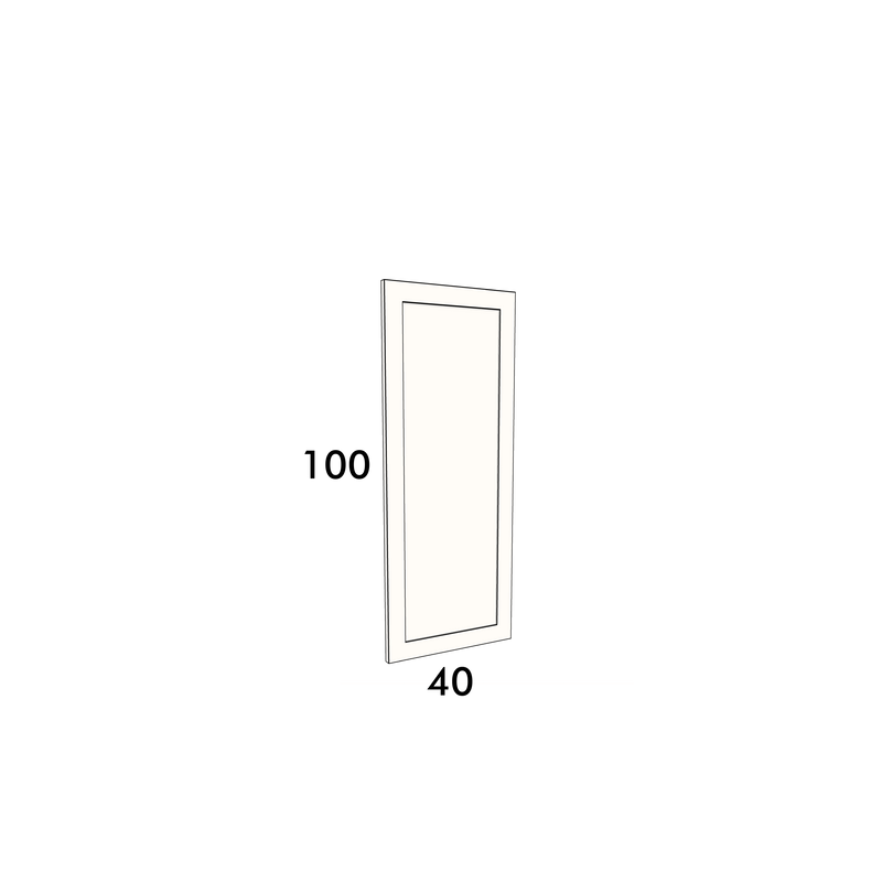40cm wide, 100cm high cupboard door to fit an IKEA Metod kitchen cabinet