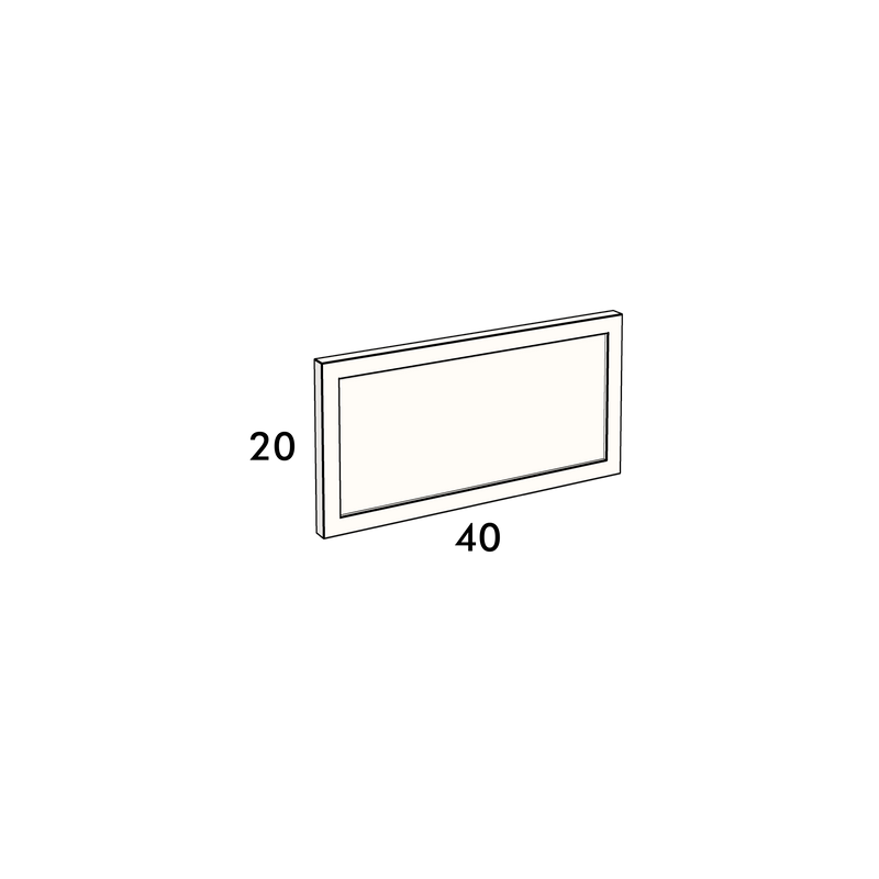40cm wide, 20cm high drawer front to fit an IKEA Metod kitchen cabinet
