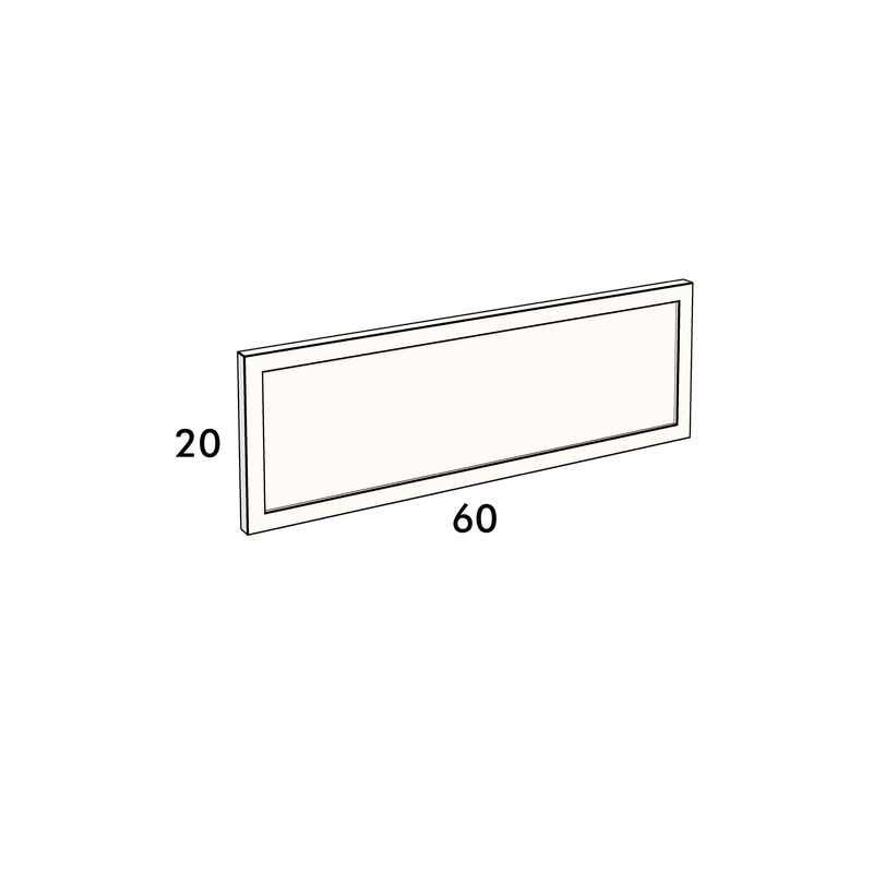 60cm wide, 20cm high drawer front to fit an IKEA Metod kitchen cabinet